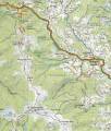 Trekking map Bihor Mountains 1: 60 000