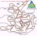 Trekking & Hiking map Metaliferi Mountain - 1: 60 000 Romania