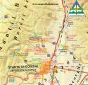 Hiking map of Covasna Area Mountain Romania 1:150 000Hiking map