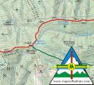 04 Hiking & Trekking map Middle Stara Planina Mountains -Central Balkan Mountains - Part 1 - 1: 50 000