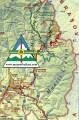 Hiking map of Arges County (Mountains: Leaota Iezer, Fagarash, Piatra Craiului) 1:210.000