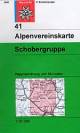 41 Schober Group Mountains planinarska karta