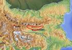 Hiking & Trekking map Sredna Gora Mountain  Bulgaria  1: 150 0